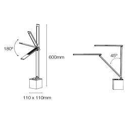 FLEXO CON ILUMINACIÓN LED 12W PODIUM BLANCO