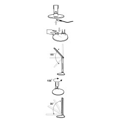 Star LED Desk Lamp White 10W