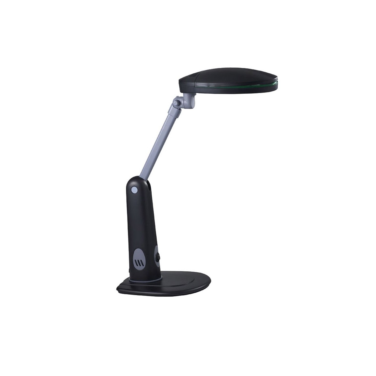 Flor Low Energy Desk Lamp 9W Black CristalRecord LED Lighting
