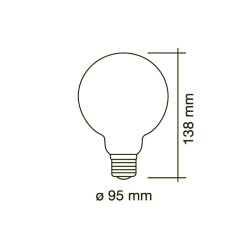 Bombilla LED G95 6W 4000K dimmable
