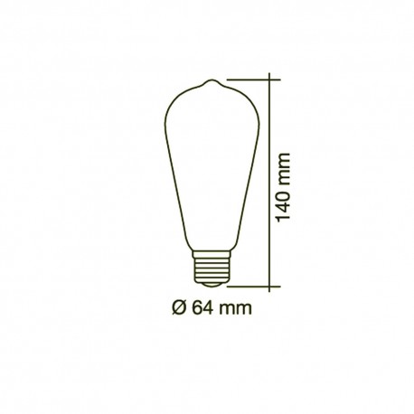 Cota de Bombilla LED ST64 6W 4000K dimmable