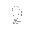 Cota de Bombilla LED ST64 6W 4000K dimmable