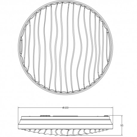 Silvy LED Flush Mount 40W 2950lm 3CCT