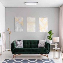 Creta Dimmable LED Flush Light 24W 1440Lm CCT