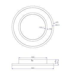 Plafón LED 74 Doron