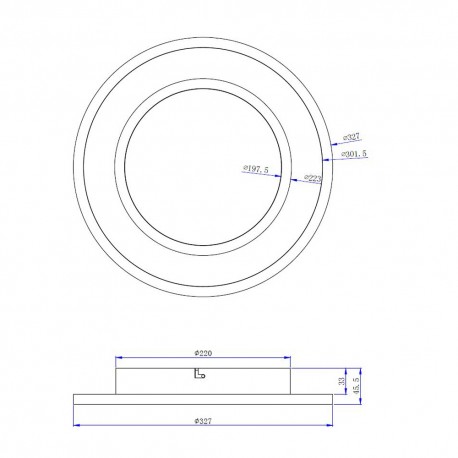 Plafón LED 74 Doron