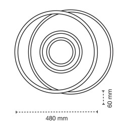 Plafón LED Lyra 75W CCT dimmable