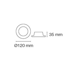 Empotrable led EYE doble encendido (14W. 1260 lm).