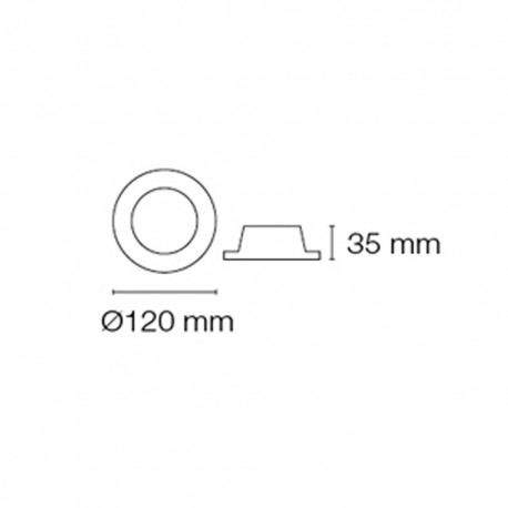 Recessed led spot EYE (14W. 1260 lm).