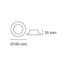 Empotrable led EYE doble encendido (23W. 2070 lm).