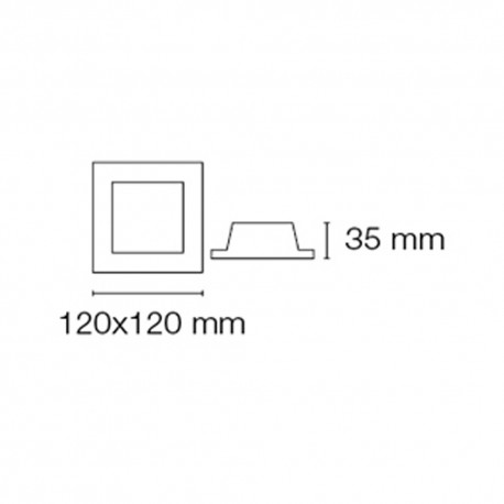 Recessed led spot EYE (14W. 1260 lm).