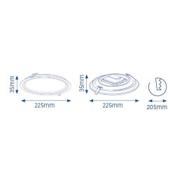 DOWNLIGHT LED 25W 4000K DRIVER EXTRAIBLE