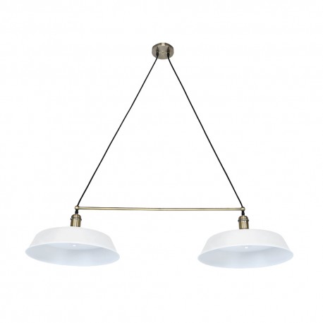 Paris LED Pendant Light Matt White 2 Lights