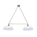 Paris LED Pendant Light Matt White 2 Lights