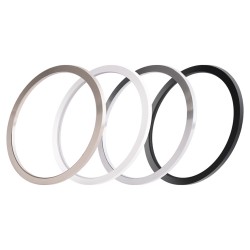 Aro decorativo reto cromo