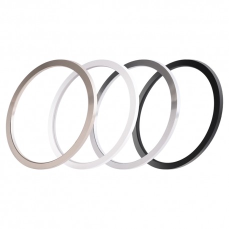 Aro decorativo reto níquel