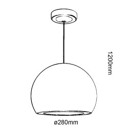 Lámpara de techo gris 20w Zoes