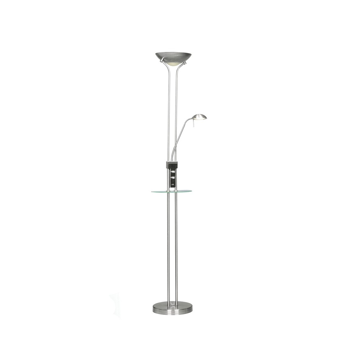 Pie de salón Led Alari USB níquel Pie de salón Led Alari USB níquel