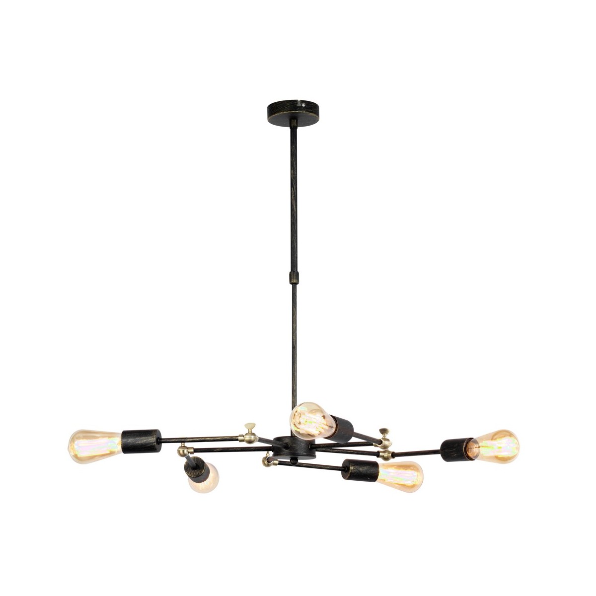 Black Atomic New 5 Light Pendant Lamp Black Atomic New 5 Light Pendant Lamp
