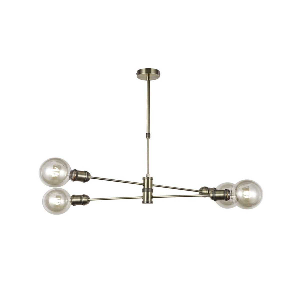 Colgante Horizontal Miranda 4 Luces Oro Viejo Colgante Horizontal Miranda 4 Luces Oro Viejo