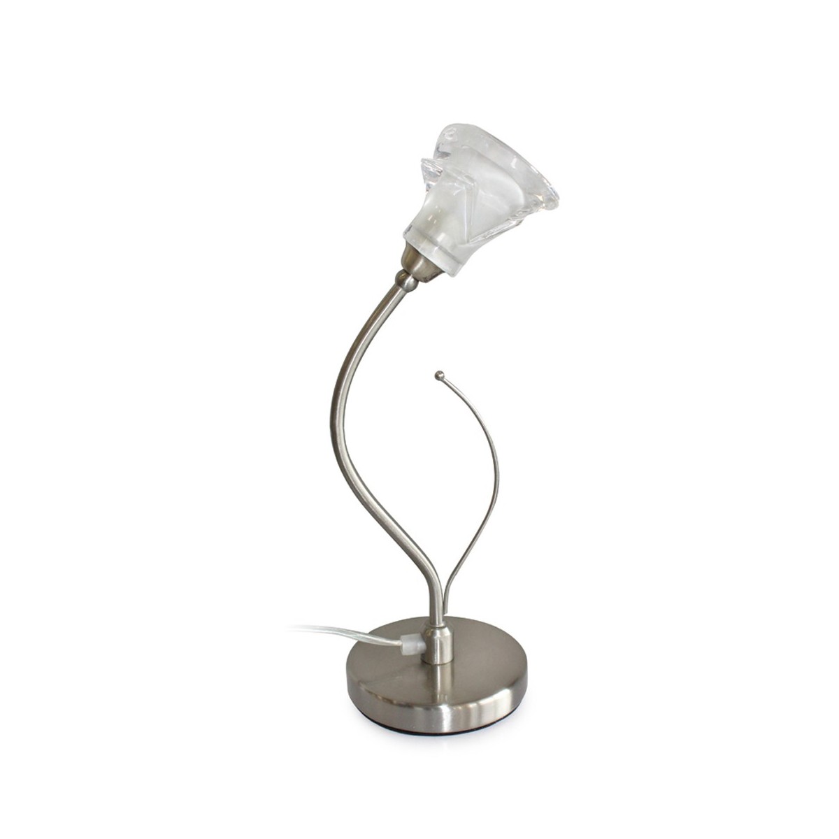 SOBREMESA 1 LUZ LIS NIQUEL SATINADO SOBREMESA 1 LUZ LIS NIQUEL SATINADO