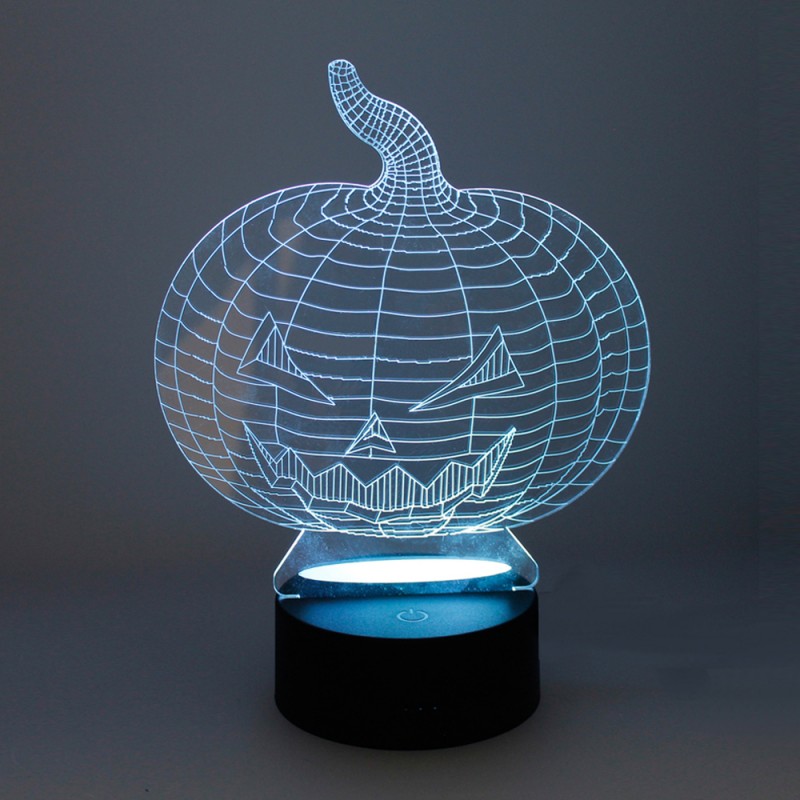 SOBREMESA 3D - CALABAZA encendido