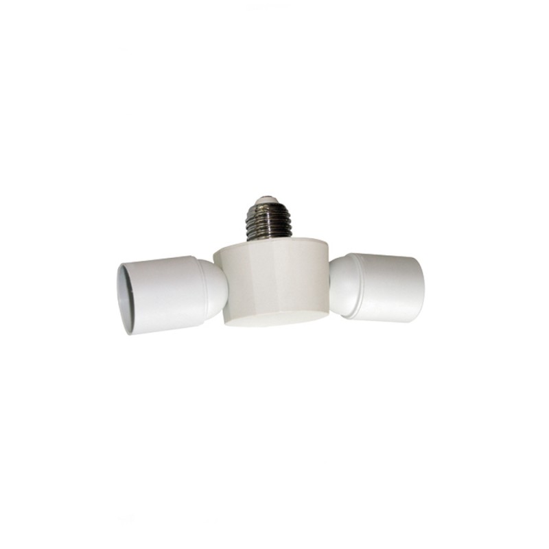 Socket Splitter 2XE27 White Socket Splitter 2XE27 White
