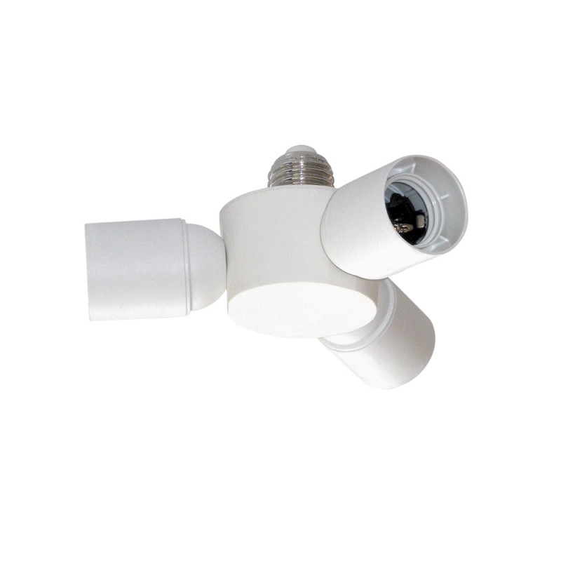 Socket Splitter 3XE27 White Socket Splitter 3XE27 White