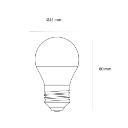 LED Bulb G45 E27 5W 3000K