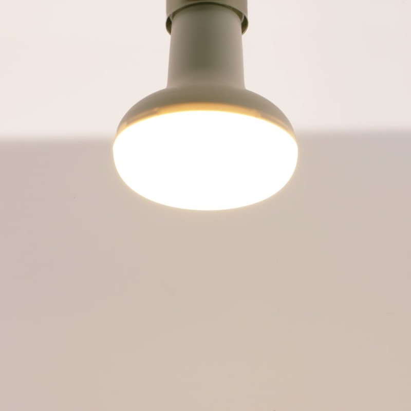Bombilla LED R90 de 15W encendida