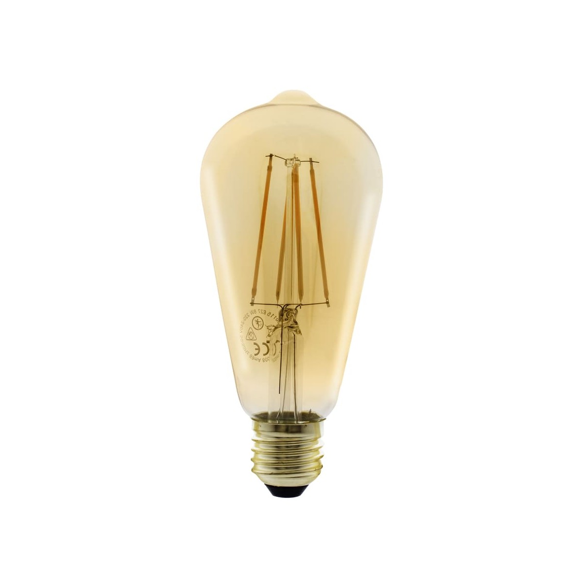 Gold LED Bulb ST64 E27 8W 2700K CristalRecord Decorative Lighting