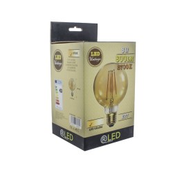 Caja Bombilla LED G125 8W 2700K caramelo