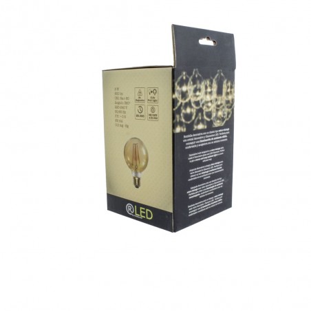 Gold LED Bulb G125 E27 8W 2700K