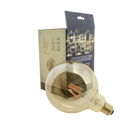 Gold LED Bulb G125 E27 8W 2700K