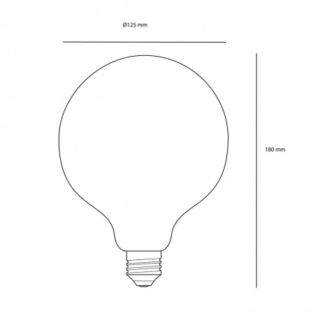 Cota Bombilla LED G125 6W 2700K dimmable