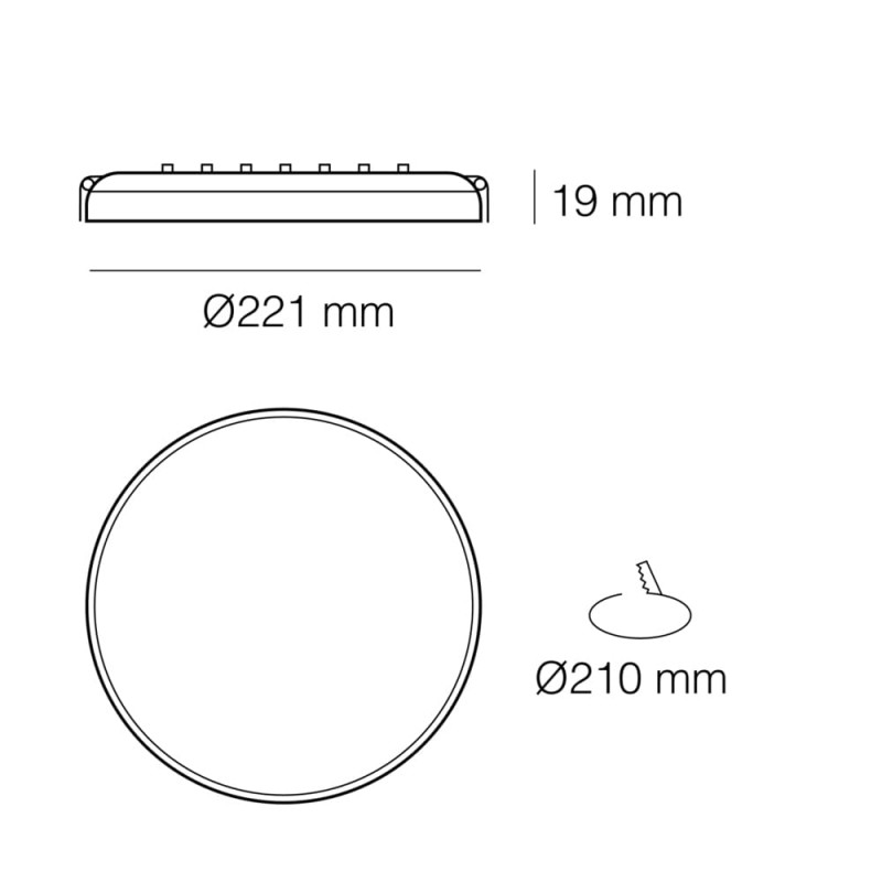 Cota Downlight LED Levo 26W 4000K