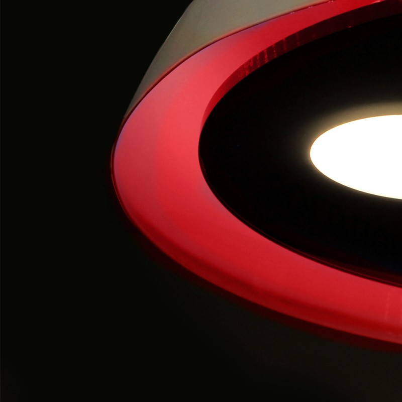 Moon Lux LED Pendant Light White Glass