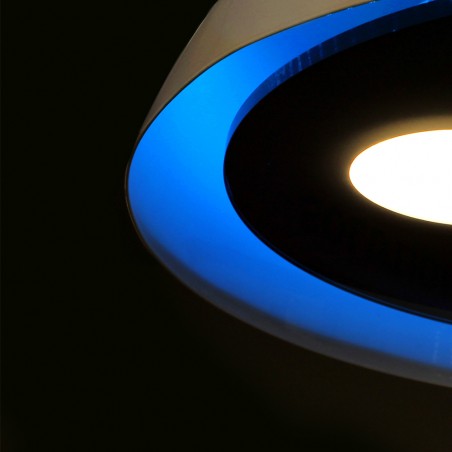 Moon Lux LED Pendant Light White Glass