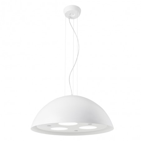 Moon Lux LED Pendant Light White Glass