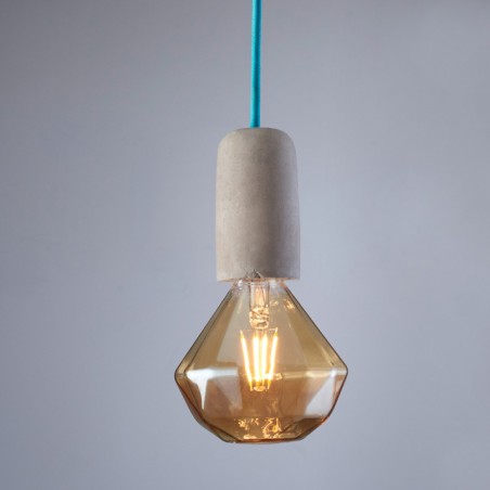 Concrete Pendant Lamp Blue