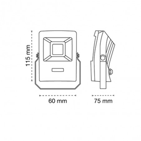 Bars LED Flood Light 20W 1800Lm 3000K IP65