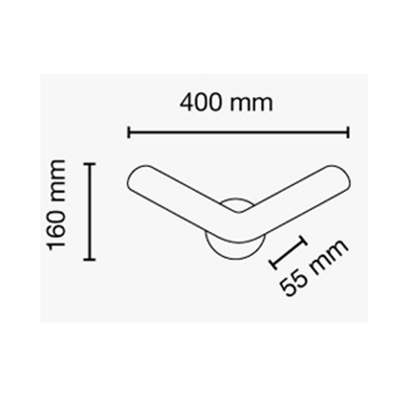 Boomerang LED Wall Light 15W 3000K 960Lm