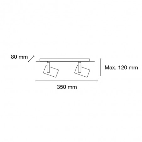 Oroel 2-Light Track Kit GU10 White