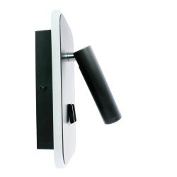 Irena LED Wall Light 11W+3W Black