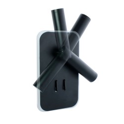 Irena LED Wall Light 11W+3W Black