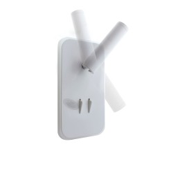 Aplique de pared LED 11W+3W Irena blanco girando su luz direccional 1