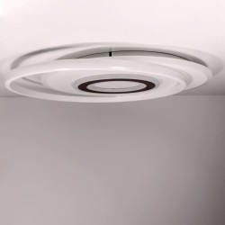 Plafón LED Lyra 75W CCT dimmable vista de perfil