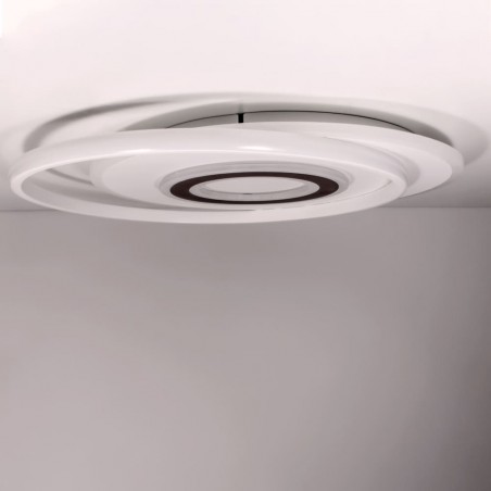 Plafón LED Lyra 75W CCT dimmable vista de perfil