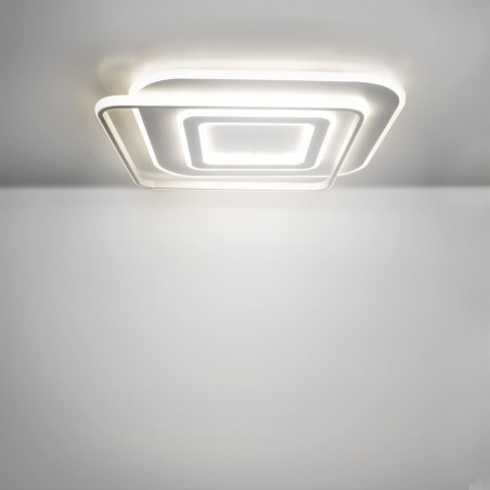 Plafón LED Lyra 100W CCT dimmable encendido luz neutra