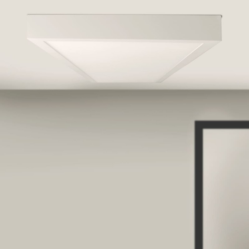 PANTALLA SUPERFICIE LED 40W EDUBA BLANCA 3 TEMPERATURAS vista lateral